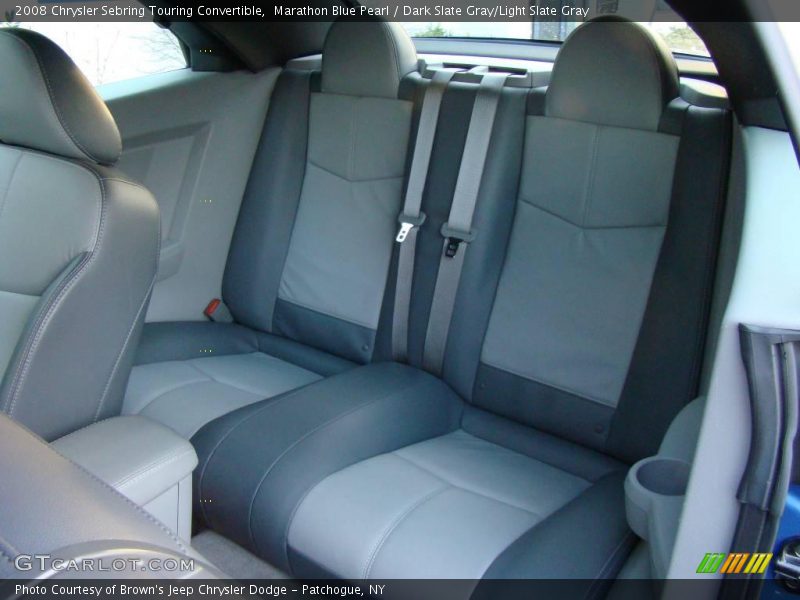 Marathon Blue Pearl / Dark Slate Gray/Light Slate Gray 2008 Chrysler Sebring Touring Convertible