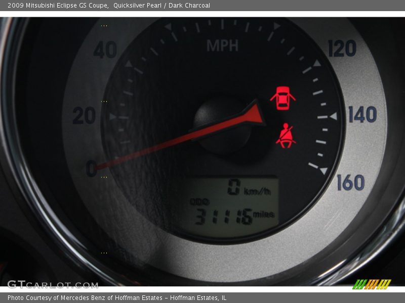 Quicksilver Pearl / Dark Charcoal 2009 Mitsubishi Eclipse GS Coupe