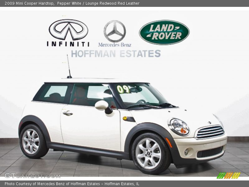 Pepper White / Lounge Redwood Red Leather 2009 Mini Cooper Hardtop
