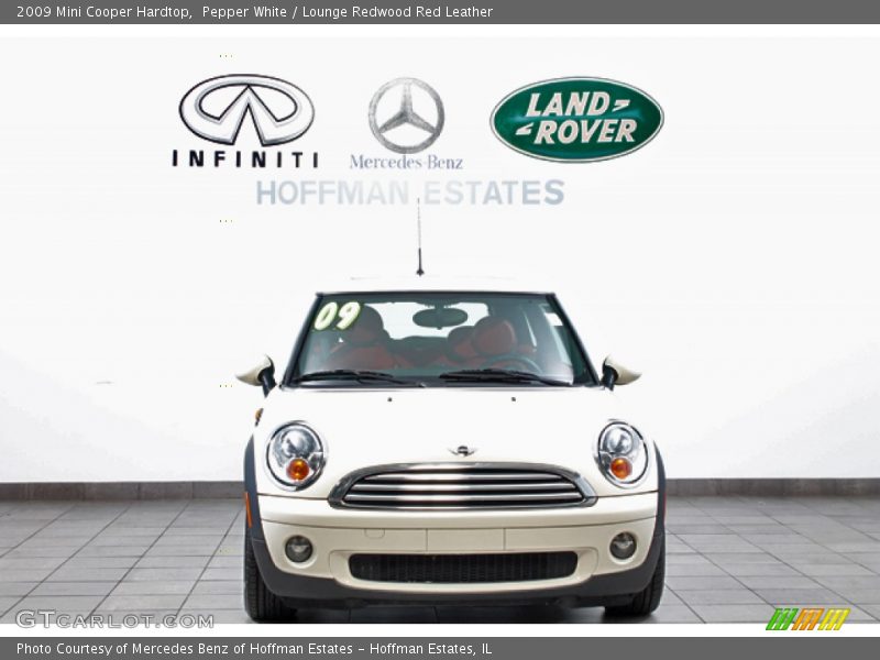 Pepper White / Lounge Redwood Red Leather 2009 Mini Cooper Hardtop