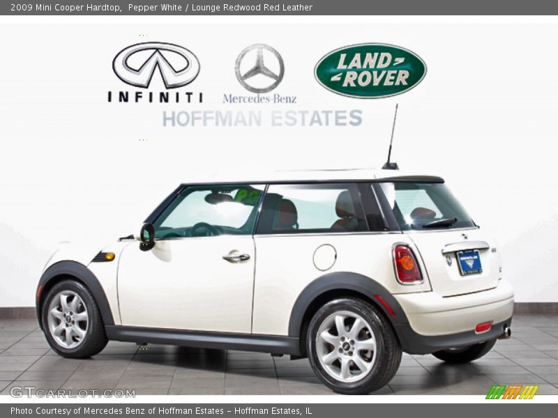 Pepper White / Lounge Redwood Red Leather 2009 Mini Cooper Hardtop