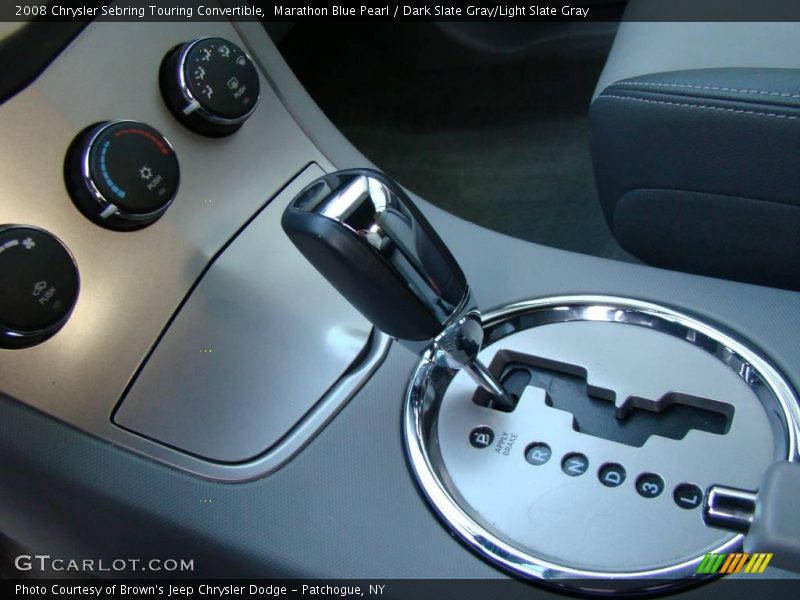 Marathon Blue Pearl / Dark Slate Gray/Light Slate Gray 2008 Chrysler Sebring Touring Convertible
