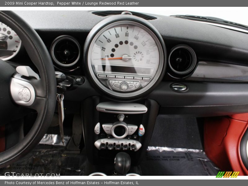 Pepper White / Lounge Redwood Red Leather 2009 Mini Cooper Hardtop