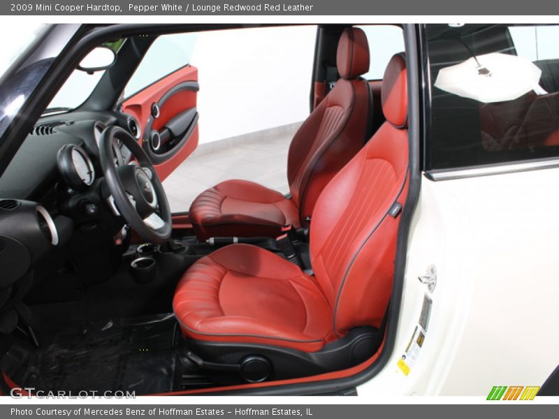  2009 Cooper Hardtop Lounge Redwood Red Leather Interior