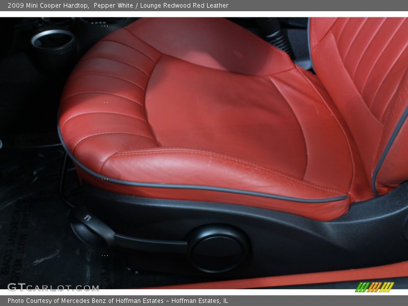 Pepper White / Lounge Redwood Red Leather 2009 Mini Cooper Hardtop
