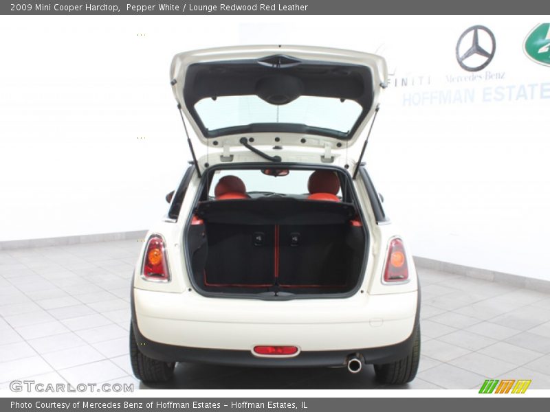 Pepper White / Lounge Redwood Red Leather 2009 Mini Cooper Hardtop