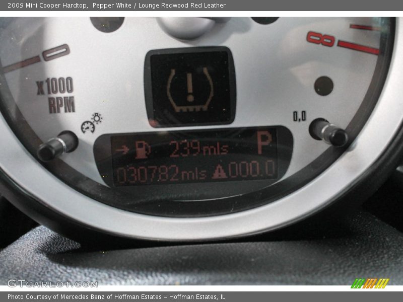 Pepper White / Lounge Redwood Red Leather 2009 Mini Cooper Hardtop