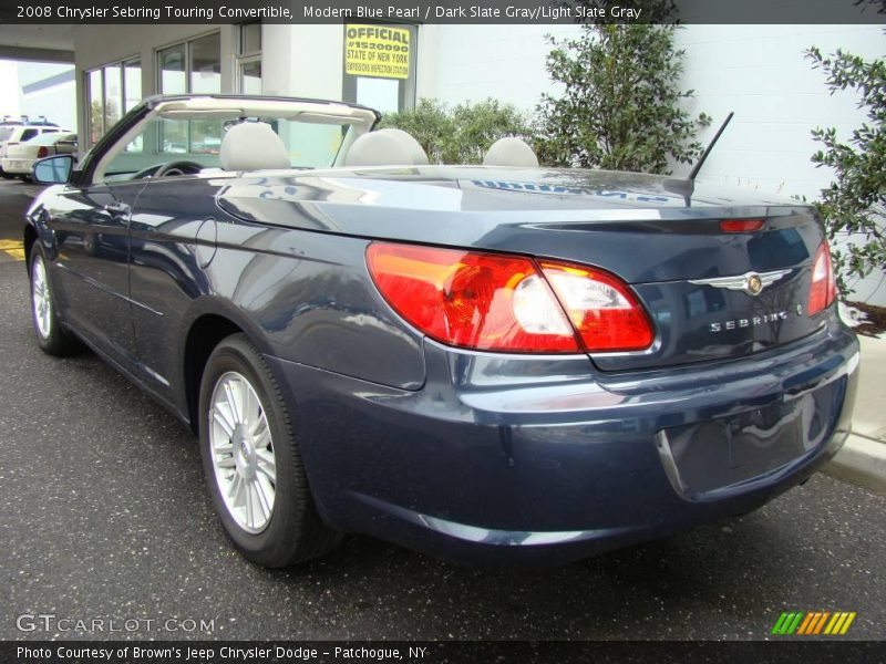 Modern Blue Pearl / Dark Slate Gray/Light Slate Gray 2008 Chrysler Sebring Touring Convertible