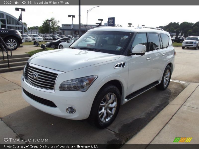 Moonlight White / Wheat 2012 Infiniti QX 56