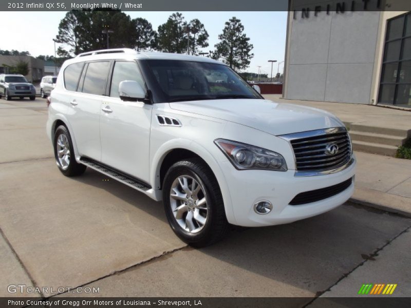 Moonlight White / Wheat 2012 Infiniti QX 56