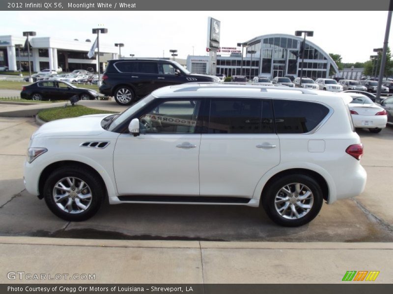 Moonlight White / Wheat 2012 Infiniti QX 56