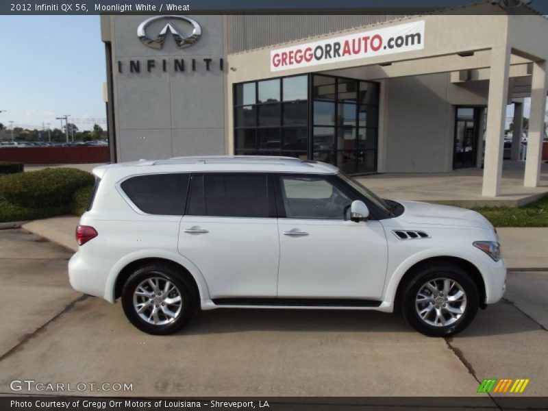 Moonlight White / Wheat 2012 Infiniti QX 56