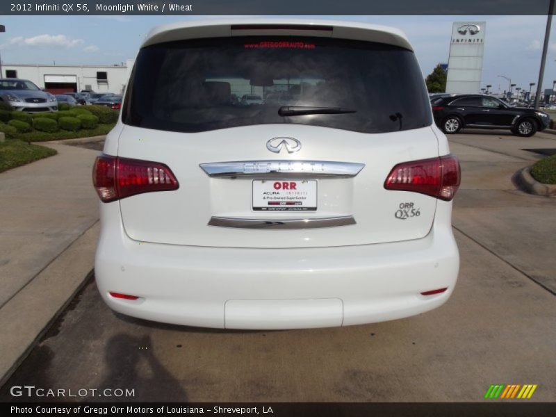 Moonlight White / Wheat 2012 Infiniti QX 56