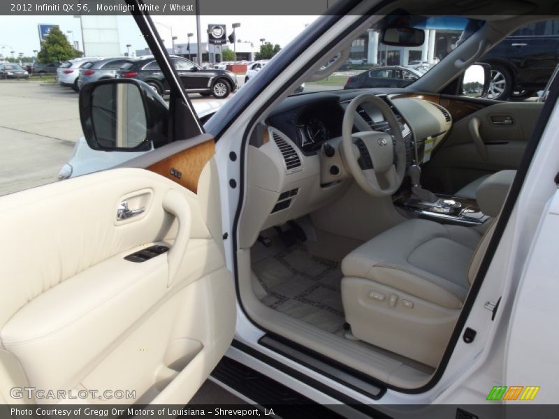 Moonlight White / Wheat 2012 Infiniti QX 56