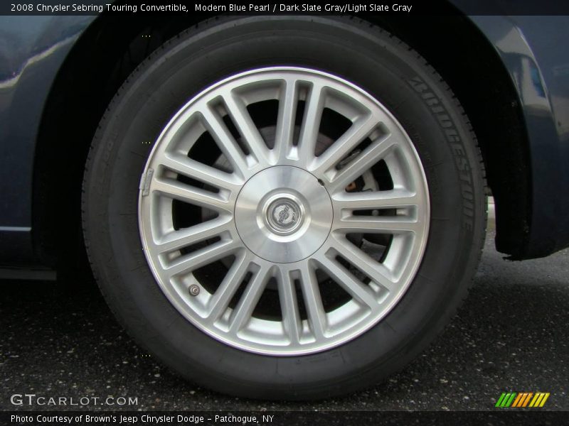 Modern Blue Pearl / Dark Slate Gray/Light Slate Gray 2008 Chrysler Sebring Touring Convertible
