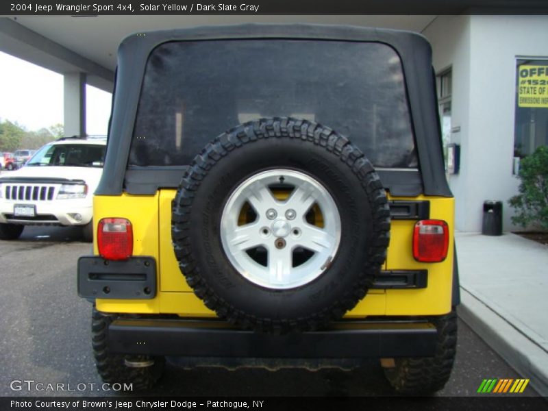 Solar Yellow / Dark Slate Gray 2004 Jeep Wrangler Sport 4x4