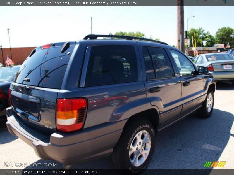 Steel Blue Pearlcoat / Dark Slate Gray 2002 Jeep Grand Cherokee Sport 4x4