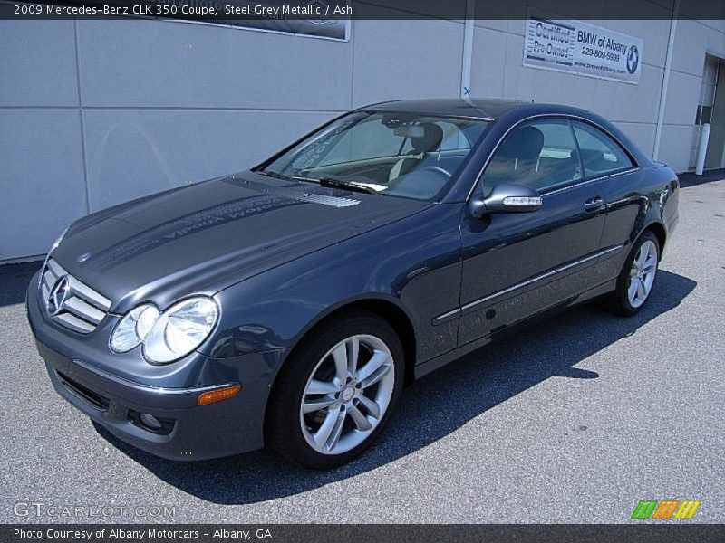 Steel Grey Metallic / Ash 2009 Mercedes-Benz CLK 350 Coupe