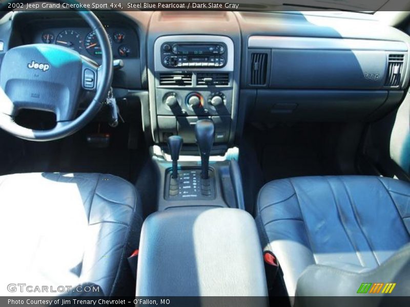 Steel Blue Pearlcoat / Dark Slate Gray 2002 Jeep Grand Cherokee Sport 4x4
