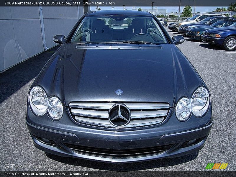 Steel Grey Metallic / Ash 2009 Mercedes-Benz CLK 350 Coupe