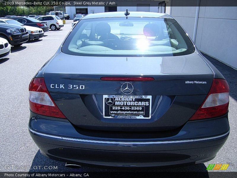 Steel Grey Metallic / Ash 2009 Mercedes-Benz CLK 350 Coupe