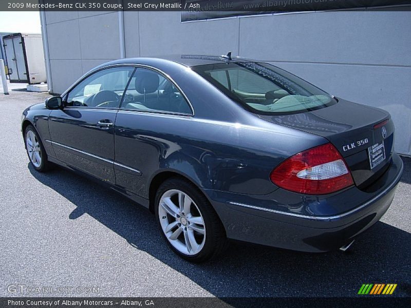 Steel Grey Metallic / Ash 2009 Mercedes-Benz CLK 350 Coupe