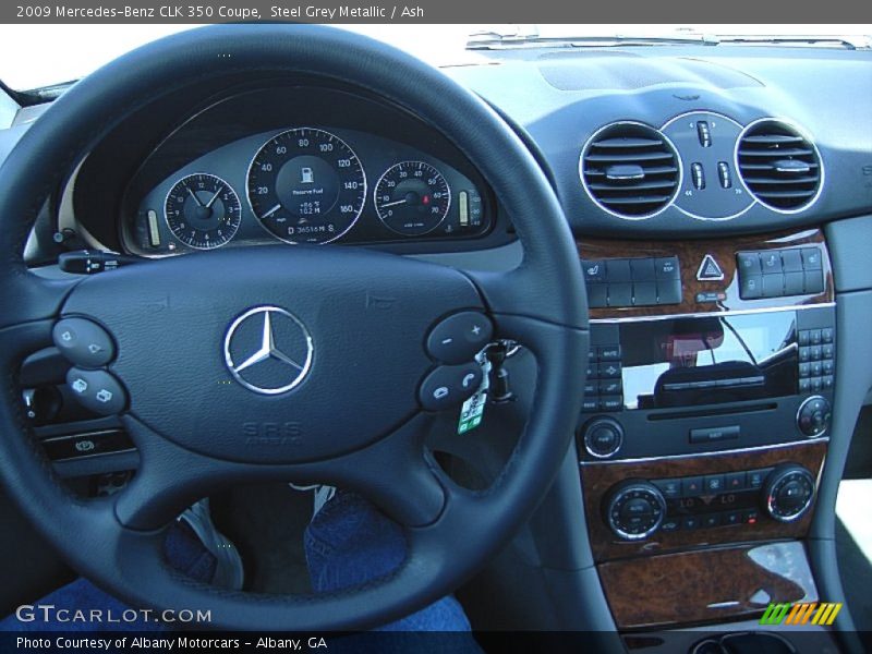 Steel Grey Metallic / Ash 2009 Mercedes-Benz CLK 350 Coupe
