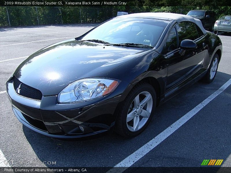 Kalapana Black Satin / Medium Gray 2009 Mitsubishi Eclipse Spyder GS