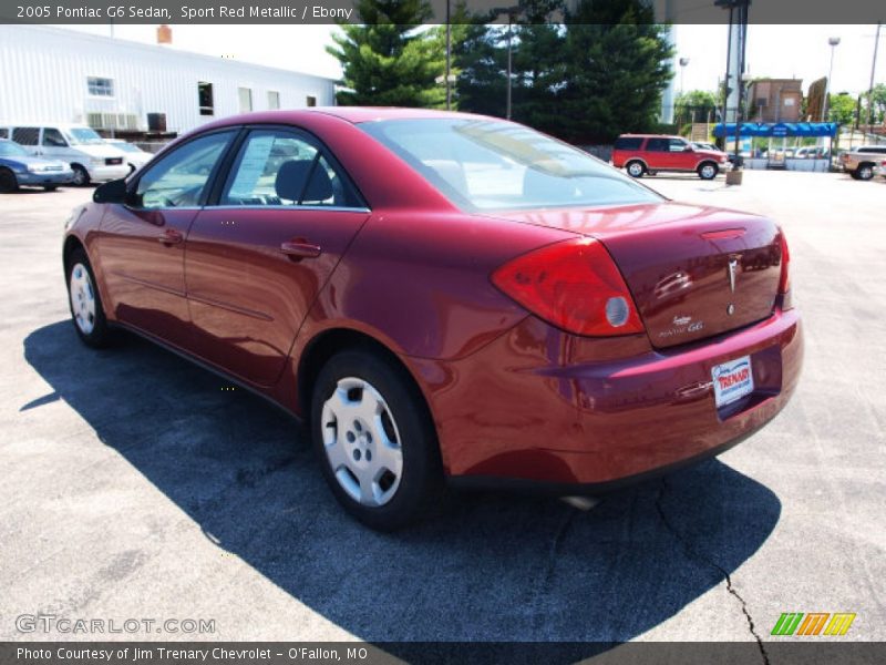 Sport Red Metallic / Ebony 2005 Pontiac G6 Sedan