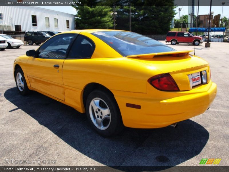 Flame Yellow / Graphite 2003 Pontiac Sunfire