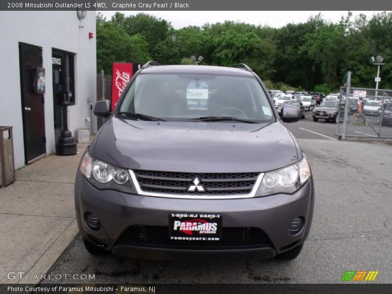 Graphite Gray Pearl / Black 2008 Mitsubishi Outlander LS 4WD