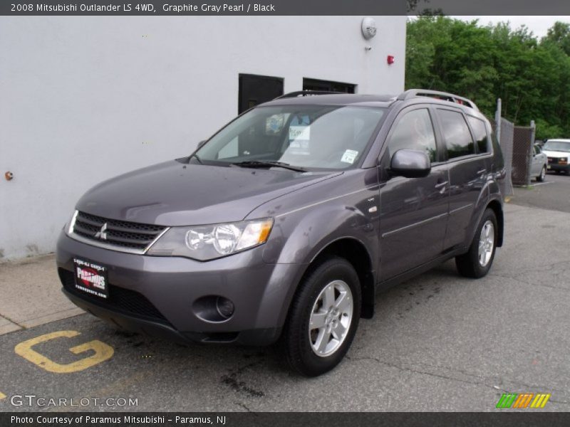 Graphite Gray Pearl / Black 2008 Mitsubishi Outlander LS 4WD