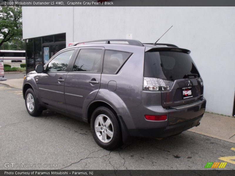 Graphite Gray Pearl / Black 2008 Mitsubishi Outlander LS 4WD