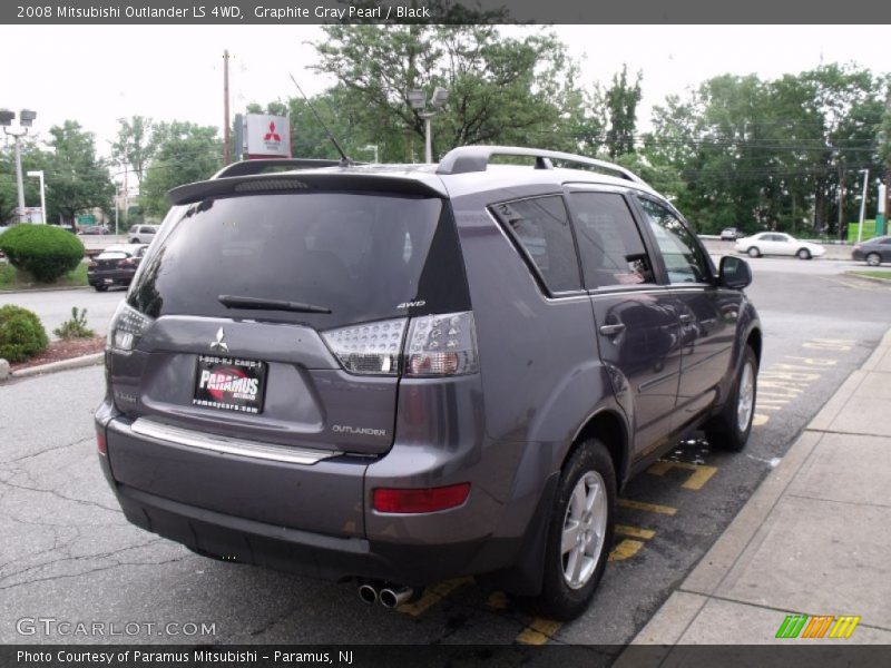 Graphite Gray Pearl / Black 2008 Mitsubishi Outlander LS 4WD