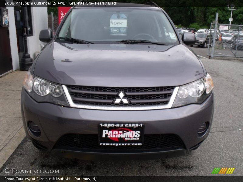Graphite Gray Pearl / Black 2008 Mitsubishi Outlander LS 4WD