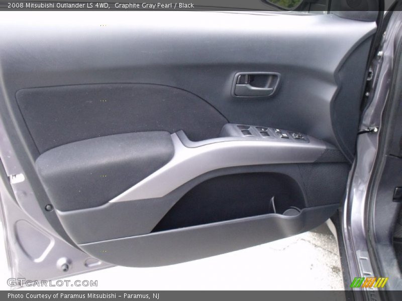 Graphite Gray Pearl / Black 2008 Mitsubishi Outlander LS 4WD