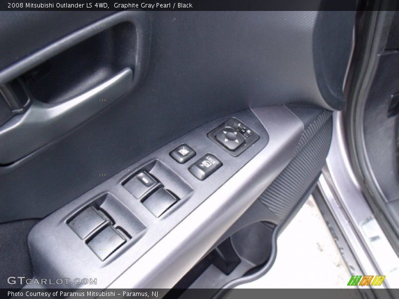 Graphite Gray Pearl / Black 2008 Mitsubishi Outlander LS 4WD