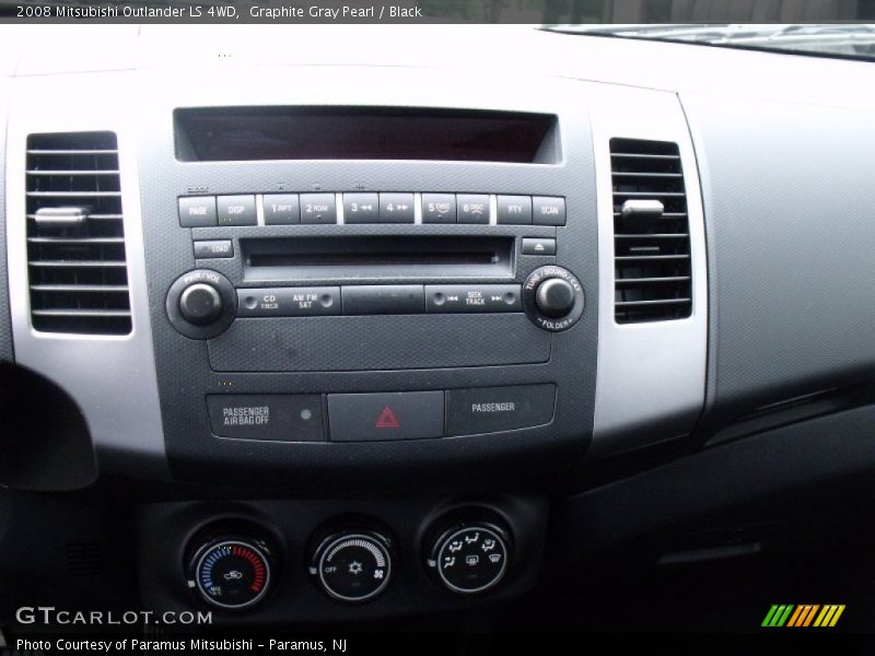 Graphite Gray Pearl / Black 2008 Mitsubishi Outlander LS 4WD