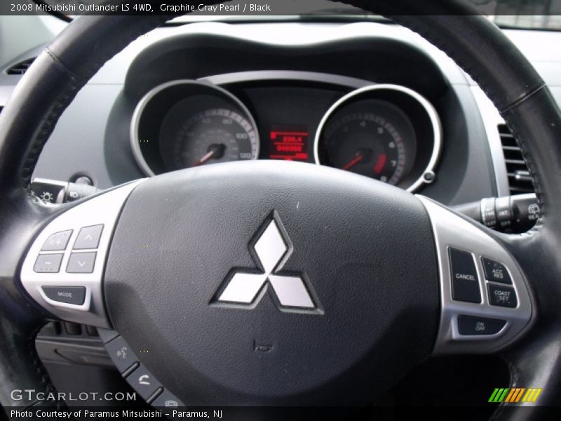 Graphite Gray Pearl / Black 2008 Mitsubishi Outlander LS 4WD