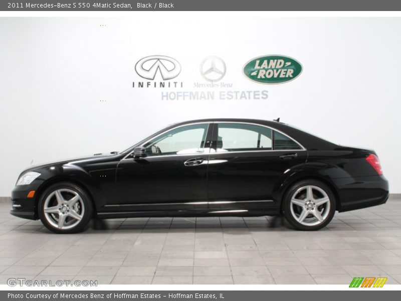 Black / Black 2011 Mercedes-Benz S 550 4Matic Sedan