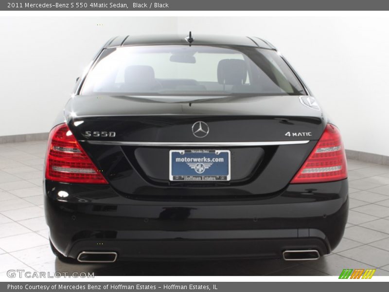 Black / Black 2011 Mercedes-Benz S 550 4Matic Sedan
