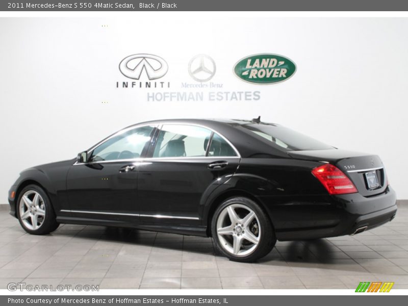 Black / Black 2011 Mercedes-Benz S 550 4Matic Sedan
