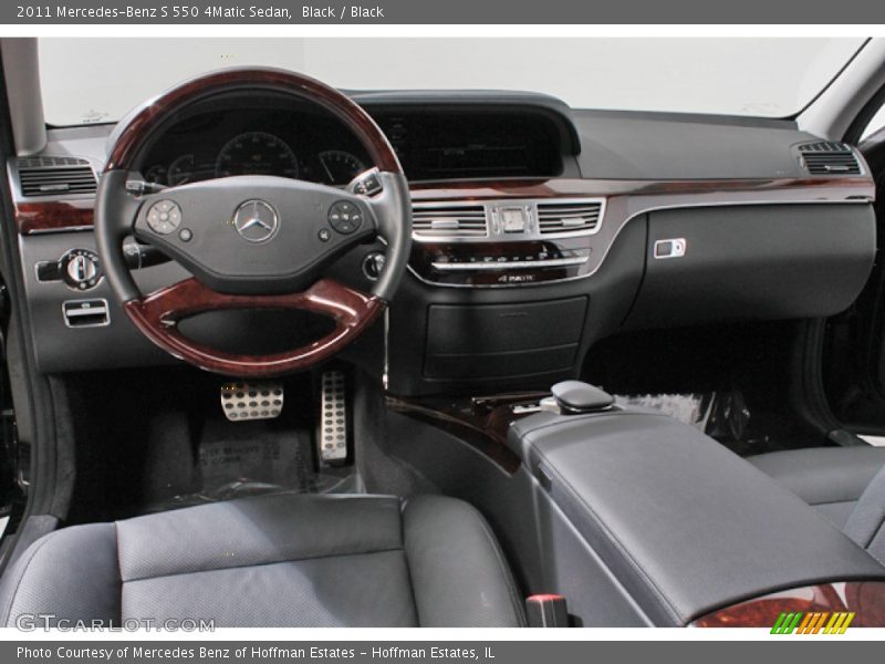 Black / Black 2011 Mercedes-Benz S 550 4Matic Sedan