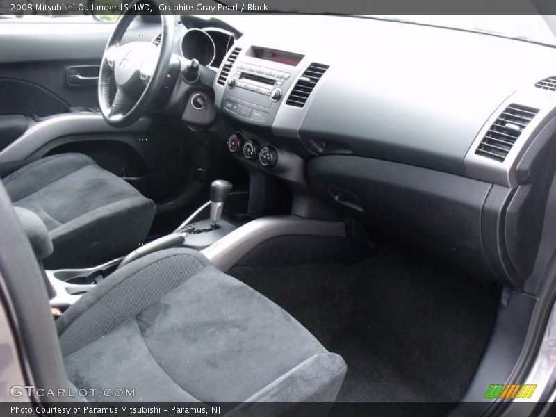 Graphite Gray Pearl / Black 2008 Mitsubishi Outlander LS 4WD