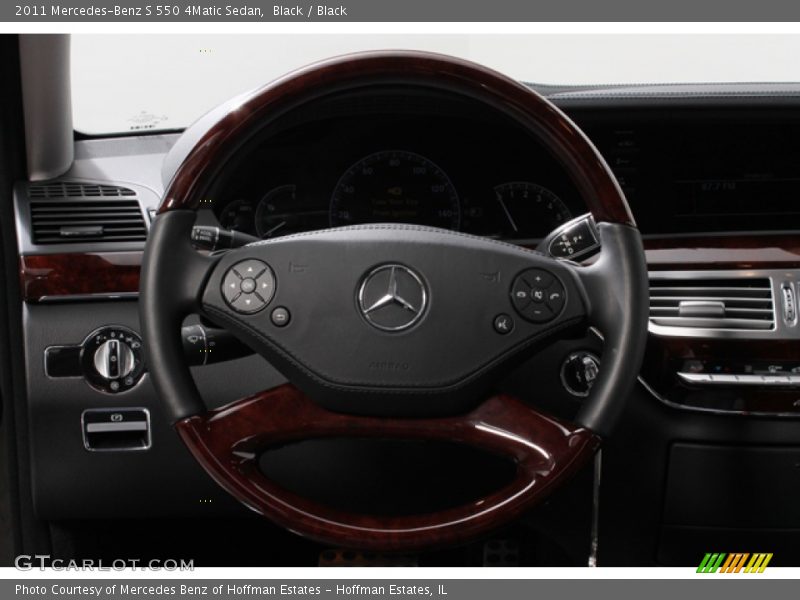 Black / Black 2011 Mercedes-Benz S 550 4Matic Sedan
