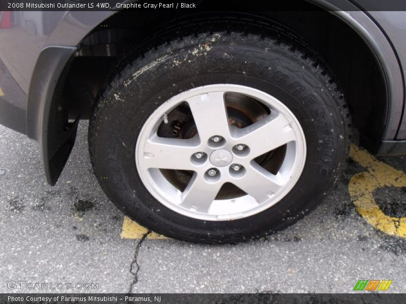 Graphite Gray Pearl / Black 2008 Mitsubishi Outlander LS 4WD
