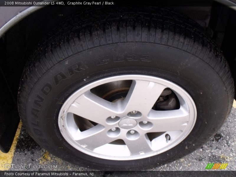 Graphite Gray Pearl / Black 2008 Mitsubishi Outlander LS 4WD