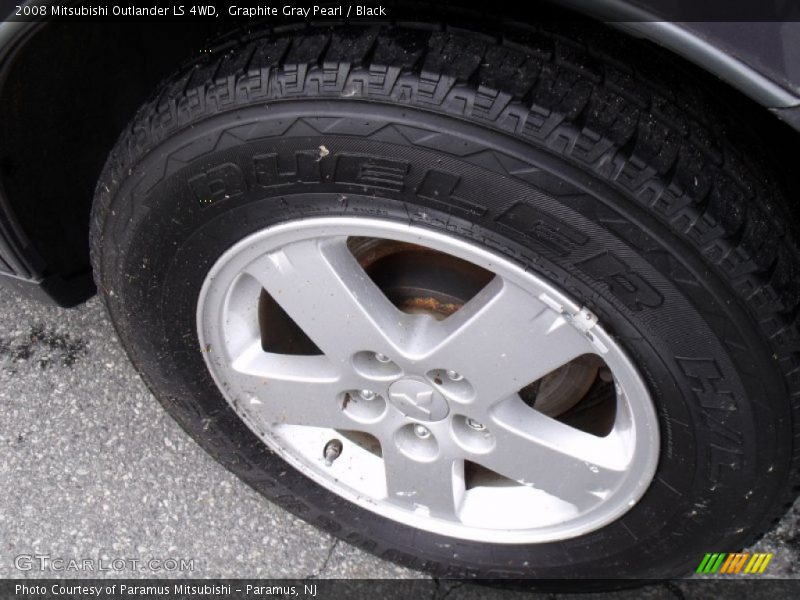 Graphite Gray Pearl / Black 2008 Mitsubishi Outlander LS 4WD