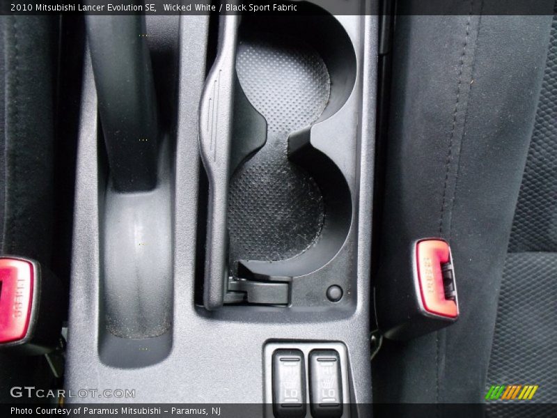 Wicked White / Black Sport Fabric 2010 Mitsubishi Lancer Evolution SE