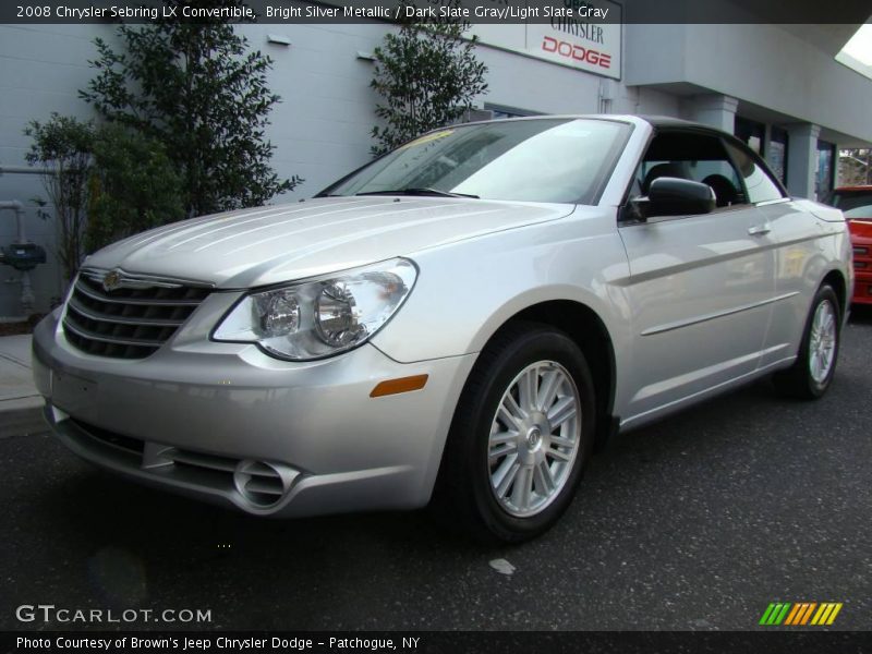 Bright Silver Metallic / Dark Slate Gray/Light Slate Gray 2008 Chrysler Sebring LX Convertible
